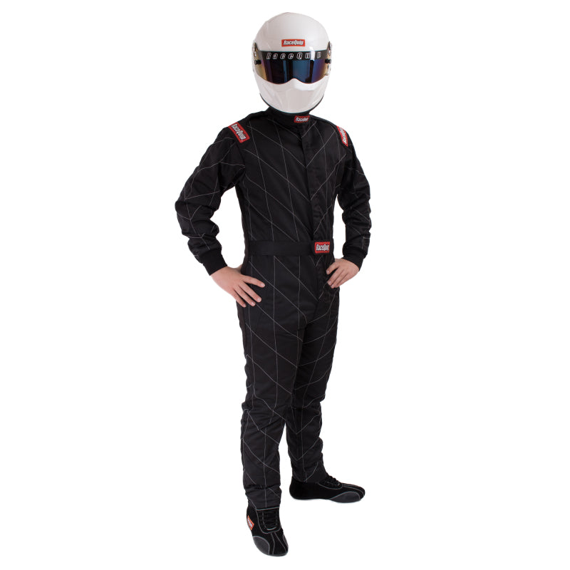 Racequip 91609089 Black Chevron-5 Suit SFI-5 - 3XL