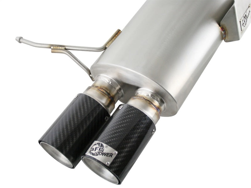AFE 49-36312-C rce XP Exhaust Cat-Back 2.5in Dia Carbon Fiber Tips SS-304 07-13