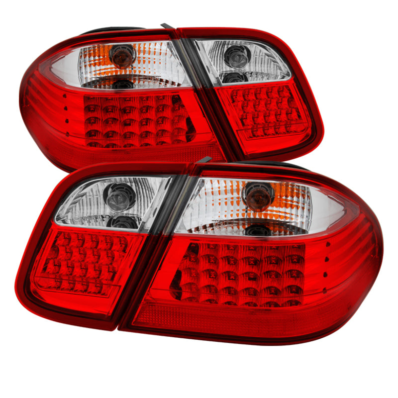 9033209 Xtune Mercdes Benz W208 Clk LED Tail Lights Red Clear ALT-JH-MBW20898-