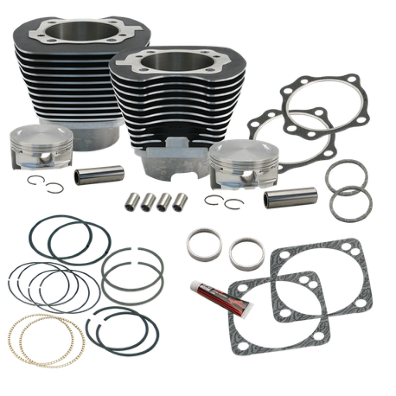 S&S 910-0227 Cycle 99-06 BT 4 1/8in Bore Cylinder & Pistons Kit For Early Produc