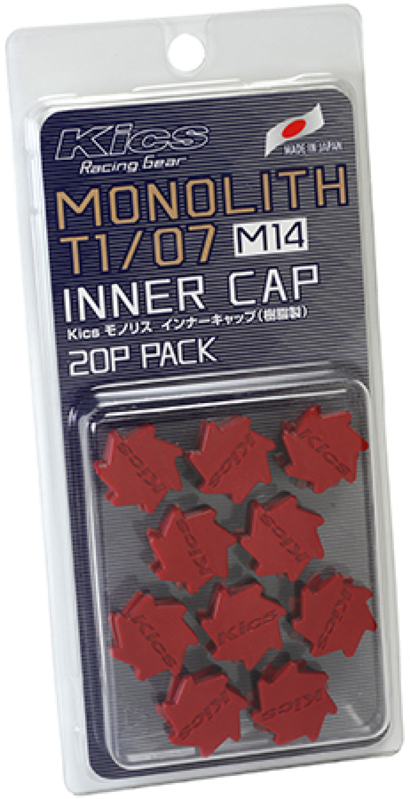 Project Kics WCMF4R M14 Monolith Cap - Red (Only Works For M14 Monolith Lugs) - 20 Pcs