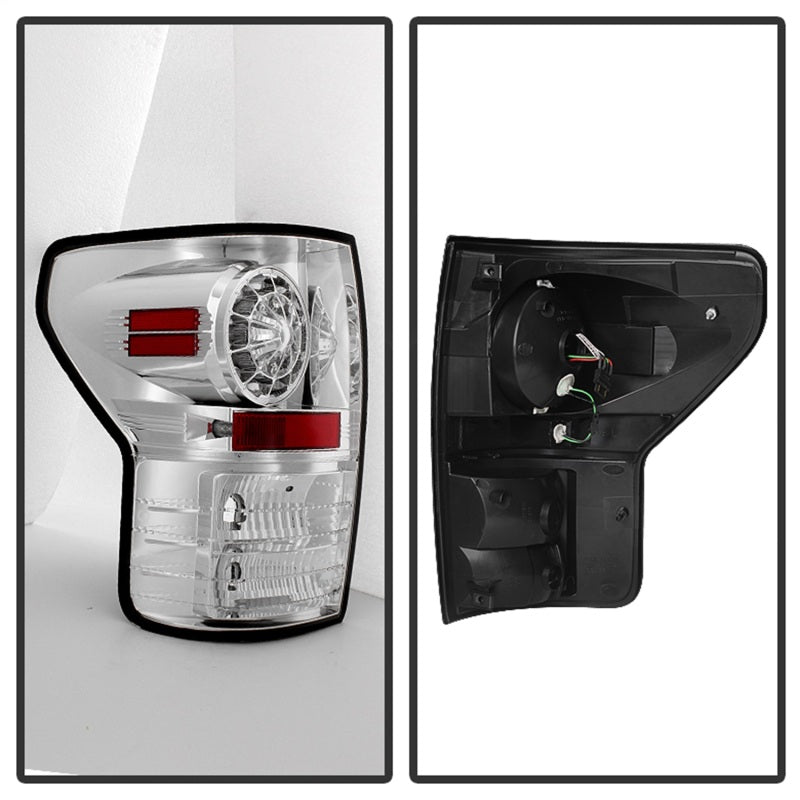 Spyder 5029591 fits Toyota 07-13 Tundra LED Tail lights Chrome ALT-YD-TTU07-LED
