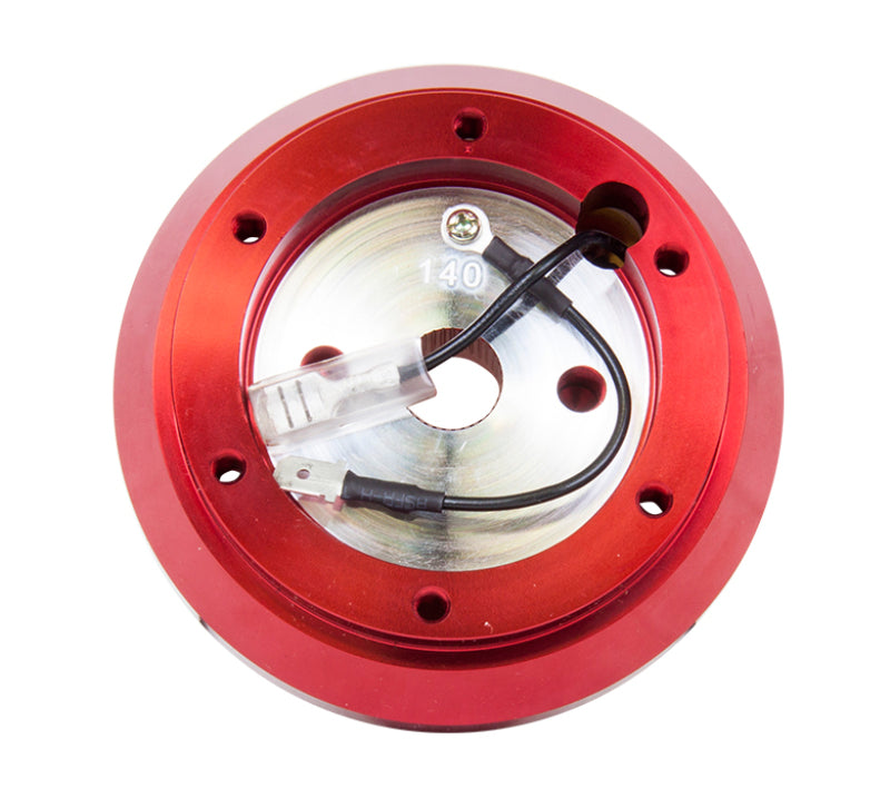 NRG SRK-140H - RD Short Hub Adapter S13 fits Nissan 240 - Red