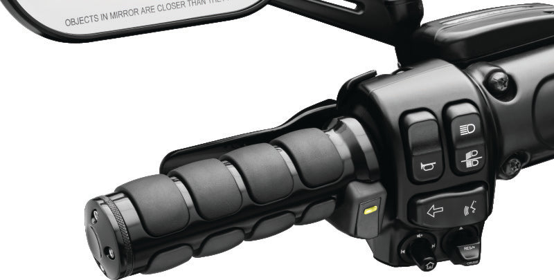 Kuryakyn 6472 Kuryakyn Heated ISO Grips Throttle-By-Wire Gloss Black