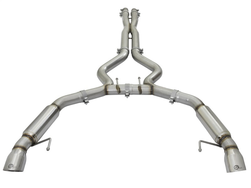 AFE 49-33088-P rce XP 3in Aggressive Toned Cat-Back Exhausts w/ Polished Tips 1