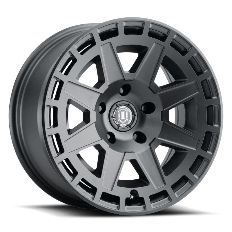 ICON 3217856350SB Compass 17x8.5 6x135 6mm Offset 5in BS Satin Black Wheel