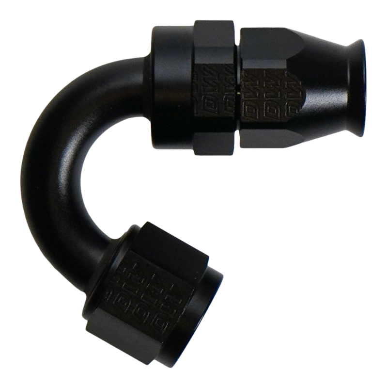 DeatschWerks 6-02-0880-B 8AN Female Flare Swivel (Incl Ferule/Olive) 150-degree Hose End PTFE