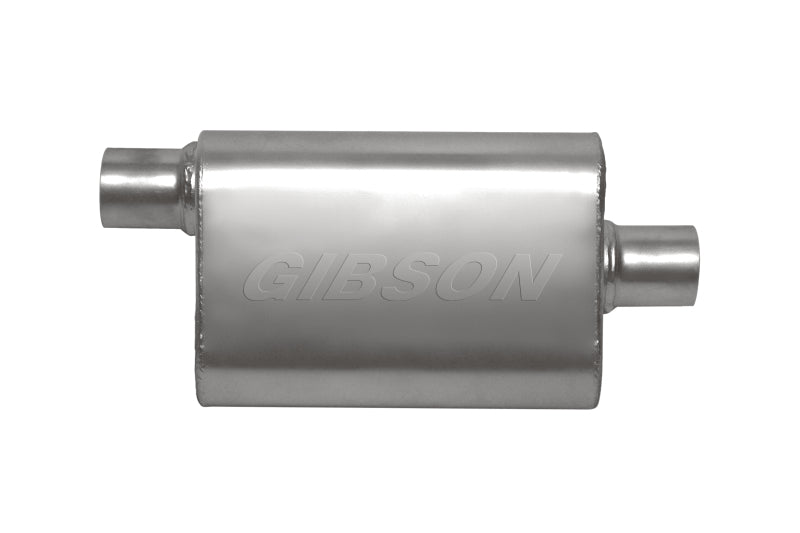 Gibson 55143S CFT Superflow Offset/Center Oval Muffler - 4x9x13in/3in Inlet/3in