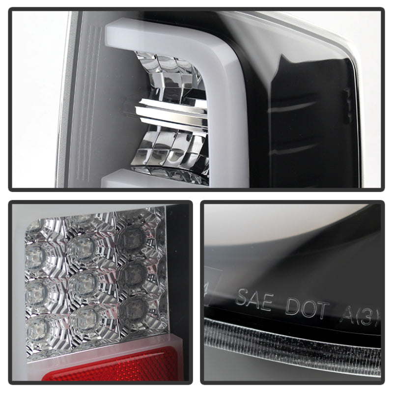 Spyder 5080196 fits Toyota 14-20 Tundra 2016 Light Bar LED Tail Lights Black AL