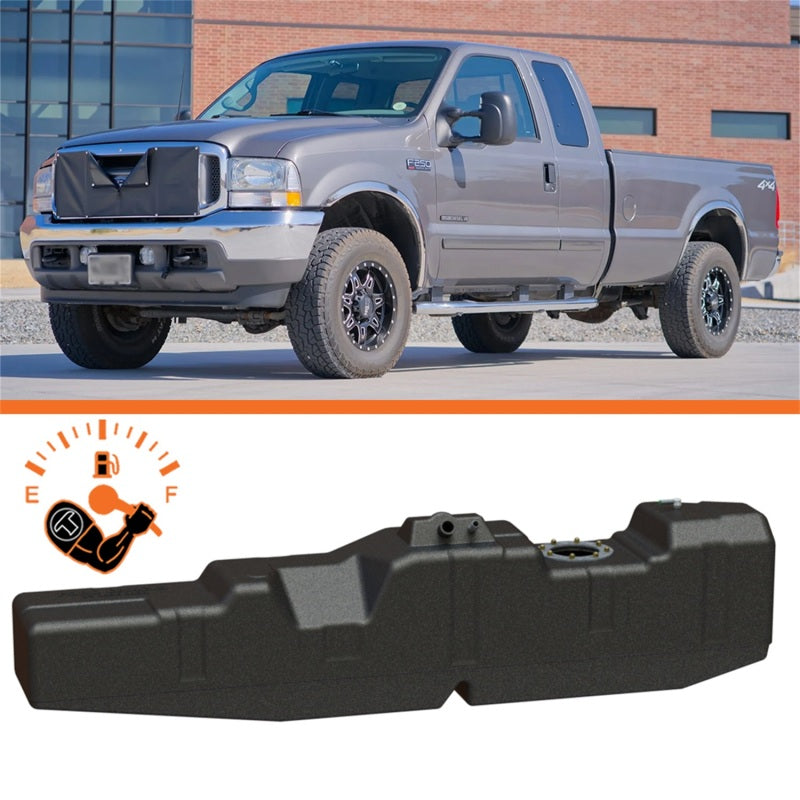 fits Titan Fuel Tanks 7020599 99-07 Ford F-250/F-350 PowerStroke Crew/Ext. Cab Long Bed 60 Gal. XXL Mid-Ship Tank