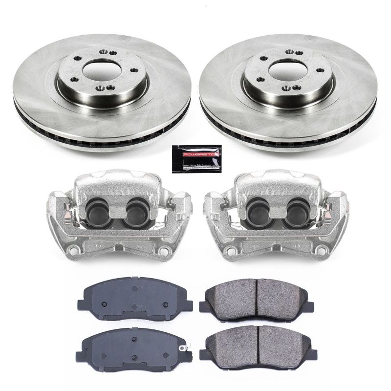 Power Stop KCOE6951 13-16 fits Hyundai Santa Fe Front Autospecialty Kit w/Cals
