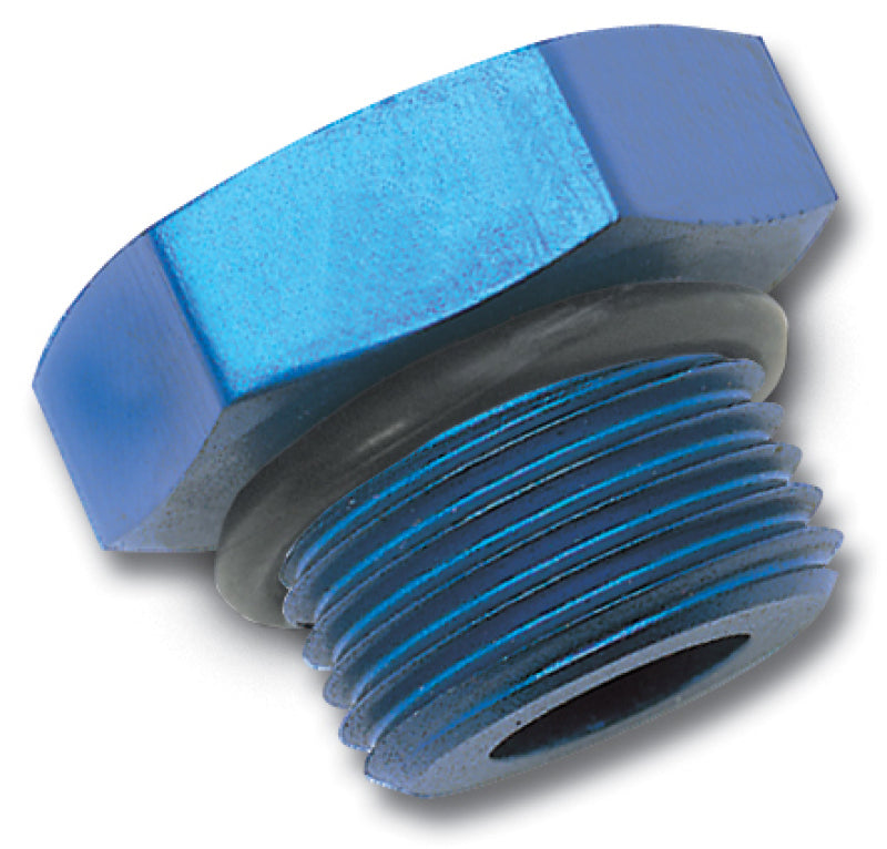 Russell 660260 Performance -4 AN Straight Thread Plug (Blue)