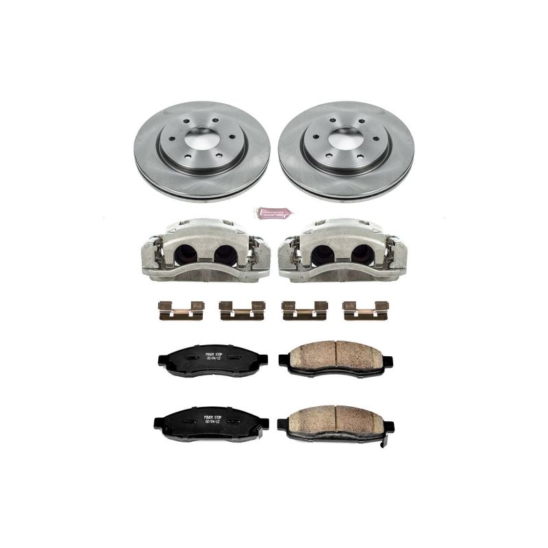 Power Stop KCOE211 05-07 fits Nissan Titan Front Autospecialty Kit w/Cals
