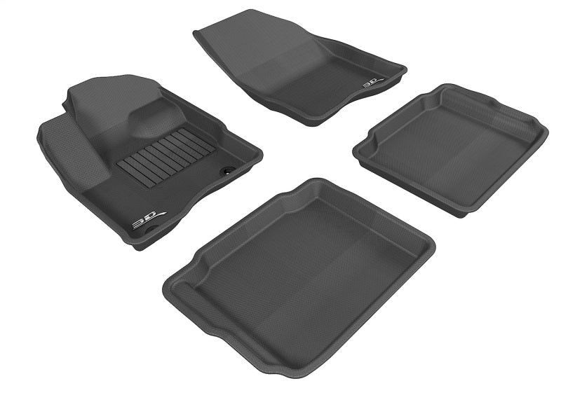 3D MAXpider 2012-2016 fits Honda CR-V Kagu 2nd Row Floormats - Gray
