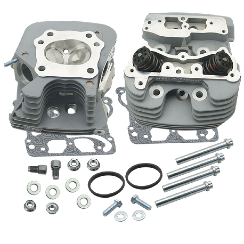 S&S 106-3255 Cycle 08-16 Touring Super Stock 89cc Cylinder Head Kit - Silver
