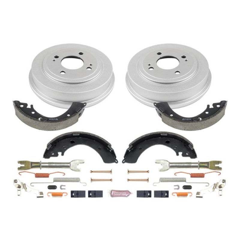 PowerStop KOE15309DK fits Honda 96-00 Civic Coupe Rear Autospecialty Drum Kit