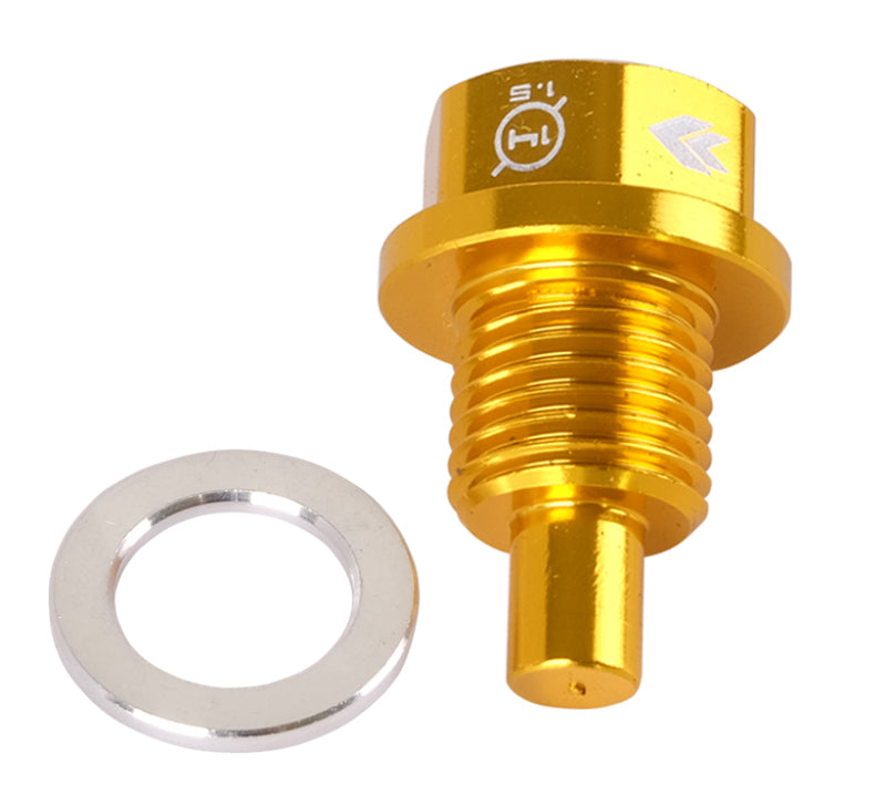 NRG NOP-100GD Magnetic Oil Drain Plug M14X1.5 fits Acura/Honda/Mazda/Mitsubishi - Gold