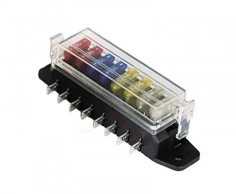 Hella H84960111 8-Way Lateral Single Fuse Box