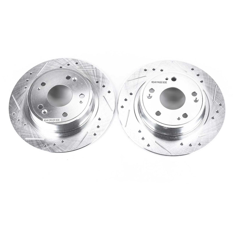 PowerStop fits Acura 16-19 ILX Rear Evolution Drilled & Slotted Rotors - Pair