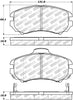 Stoptech 305.0924 Street Select Brake Pads - Front