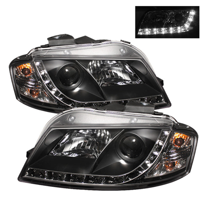 Spyder 5008510 fits Audi 06-08 A3 Projector Headlights Halogen Model Only - DRL