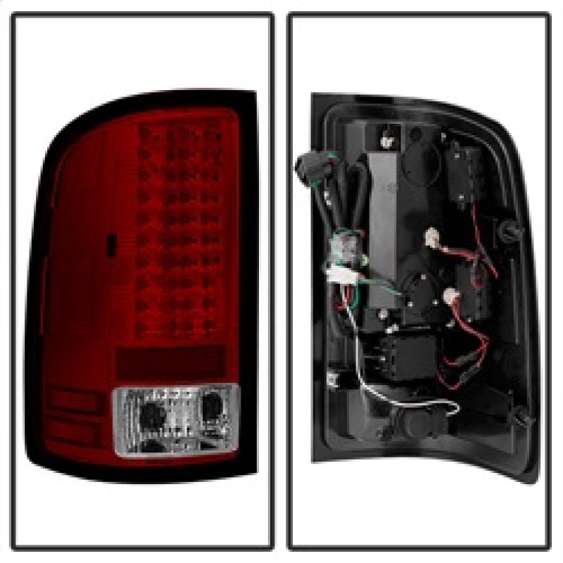 Spyder 5014955 fits GMC 07-13 Sierra (Not 3500 Dually 4 Rear Wheels)LED Tail Li
