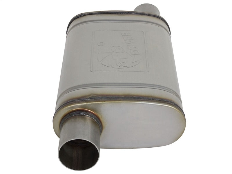 AFE 49M00028 orce-Xp 409 SS Muffler 2.5in Offset Inlet/2.5in Offset Outlet 14in