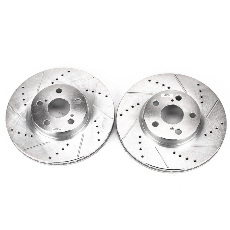 PowerStop fits Pontiac 09-10 Vibe Front Evolution Drilled & Slotted Rotors -