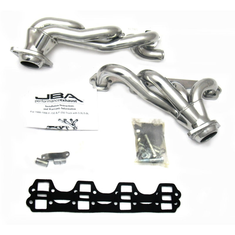 JBA 1628SJS fits Ford 87-96 F-150 5.8L SBF 1-5/8in Primary Silver Ctd Cat4Ward Header