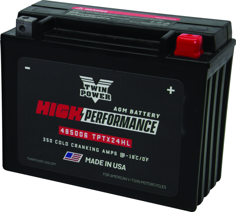Twin Power YTX-24HL fits High Performance Battery Replaces H-D 66010-82A Made i