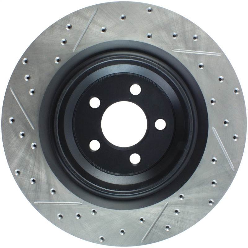 Stoptech 127.63064L SportStop 06-09 fits Chrysler SRT-8 Rear Left Drilled & Slotted Rotor