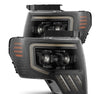 AlphaRex 880483 09-14 fits Ford F-150 PRO-Series Projector Headlights Black w