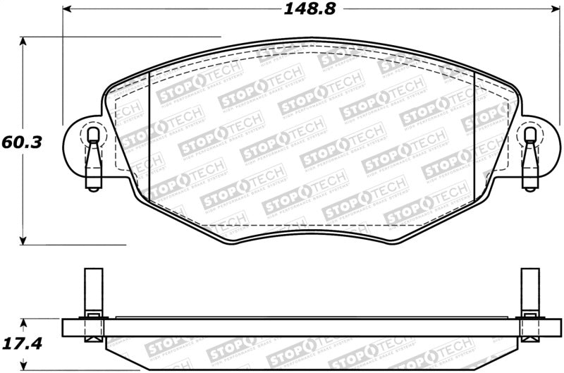 Stoptech 308.091 Street Brake Pads