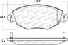 Stoptech 308.091 Street Brake Pads
