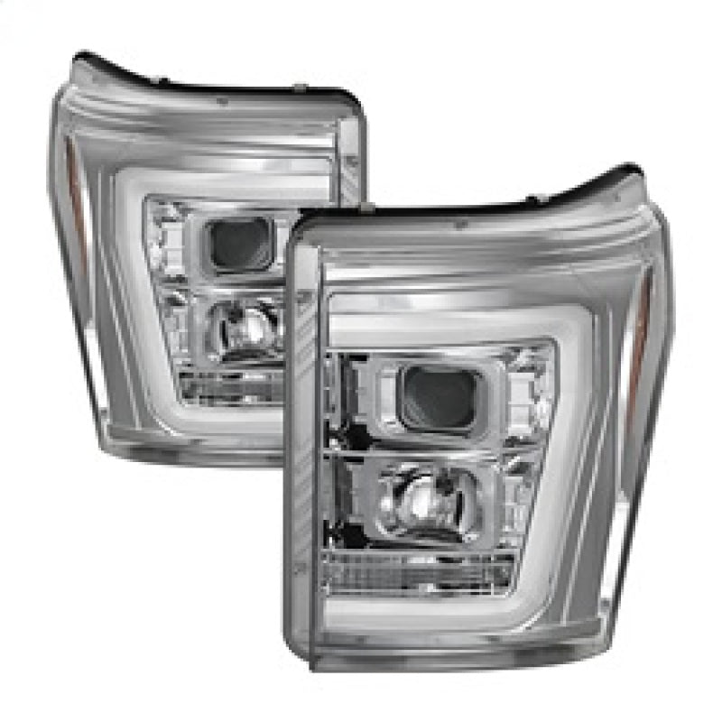 Spyder 5084705 fits Ford 11-16 F-250/F-350 V2 Projector Headlights - Light Bar