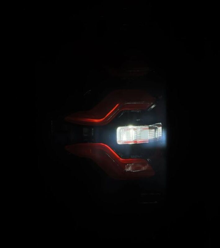 AlphaRex 658007 87-96 fits Ford Bronco/F-150 Luxx-Series LED Tail Lights - Bl