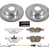PowerStop K7334-26 1989 fits BMW 525i Front Z26 Street Warrior Brake Kit
