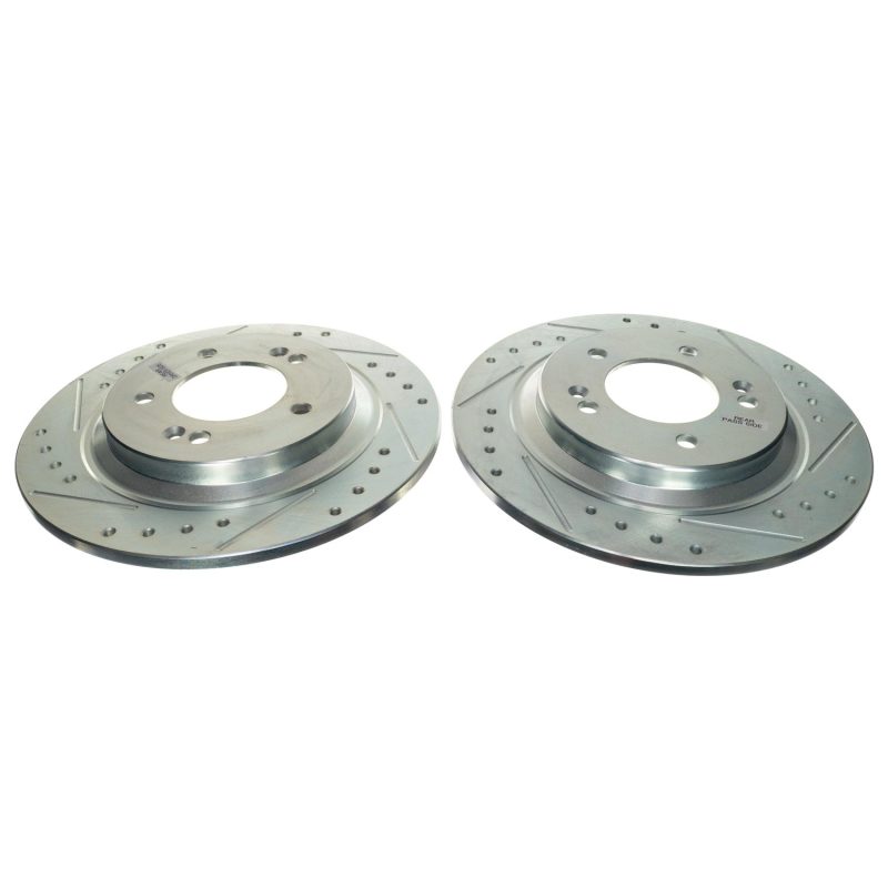 PowerStop JBR1909XPR fits Kia 21-22 K5 Rear Drilled & Slotted Rotor (Pair)