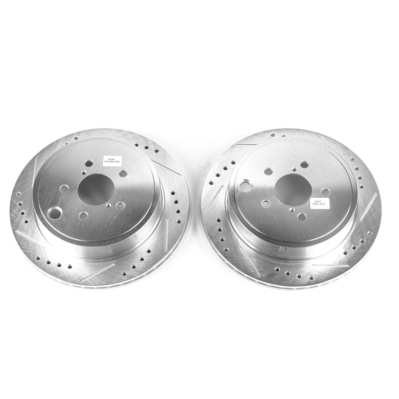 PowerStop fits Scion 13-16 FR-S Rear Evolution Drilled & Slotted Rotors - Pair