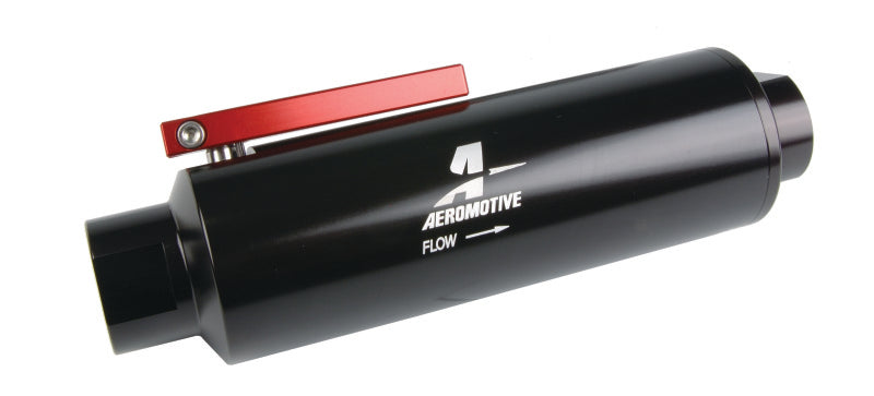 Aeromotive 12332 In-Line AN-12 Filter w/Shutoff Valve 100 Micron SS Element - B