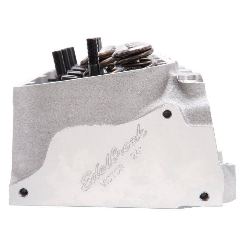 Edelbrock 61409 Race Cyl Head Musi CNC BBC Victor 24Deg Complete