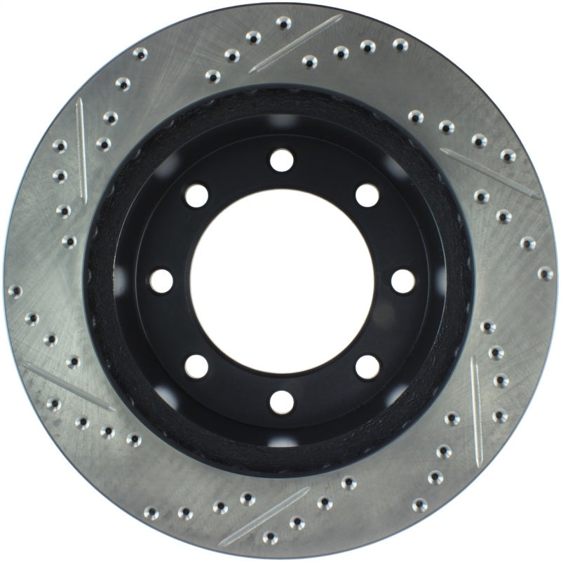 Stoptech 127.65086L 00-05 Ford Excursion 4WD / 99-04 F250/F350 Pickup Front Slotted & Drilled Left Rotor