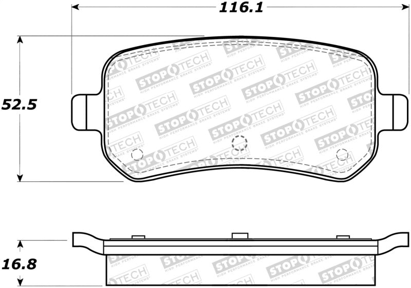 Stoptech 308.1021 Street Brake Pads