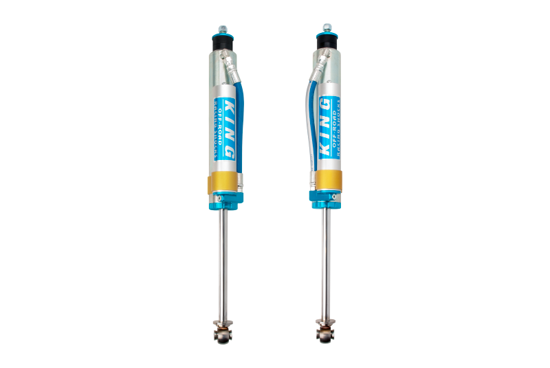 King 25001-223 Shocks 07-18 fits Jeep Wrangler JK Front 2.5 Dia Piggy Hose Res Shock 3-5in Lift (Pair)