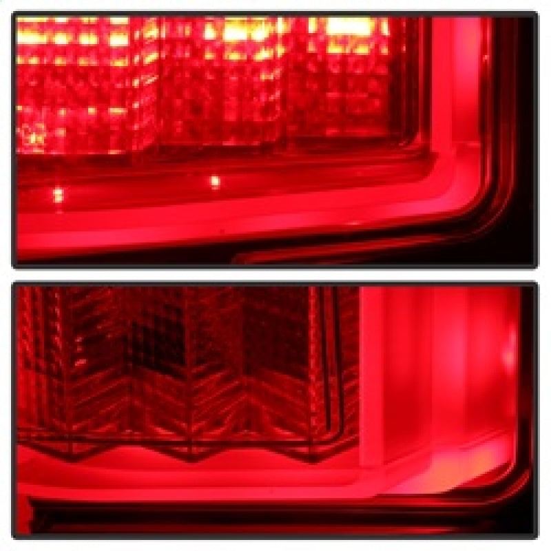 Spyder 5083692 fits Ford 15-20 F150 2017 Light Bar LED Tail Lights - Red Clear