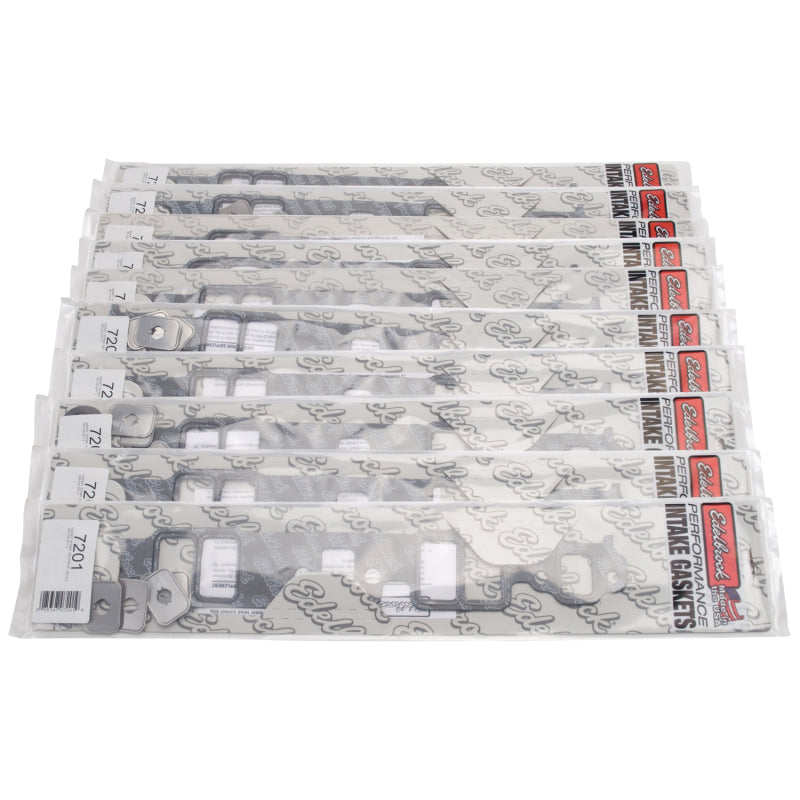 Edelbrock 72018 10 Pack of 7201 Intake Gasket Sets