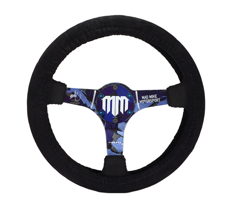 NRG SWC-001BK Steering Wheel Cover - Black Stretch Micro Fiber w/ NRG Tag