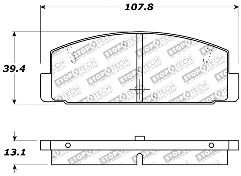 Stoptech 309.0332 Performance 89-95 fits Mazda RX7 / 03-05 Mazda 6 Rear Brake Pads