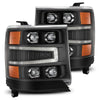 AlphaRex 880237 fits Chevy 16-18 1500HD NOVA-Series LED Proj Headlights BK w/Ac