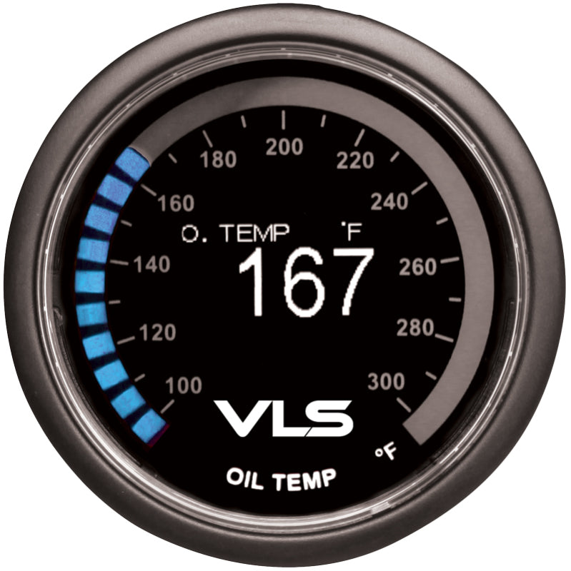 Revel 1TR1AA003R VLS 52mm 100-300 Deg F Digital OLED Oil Temperature Gauge